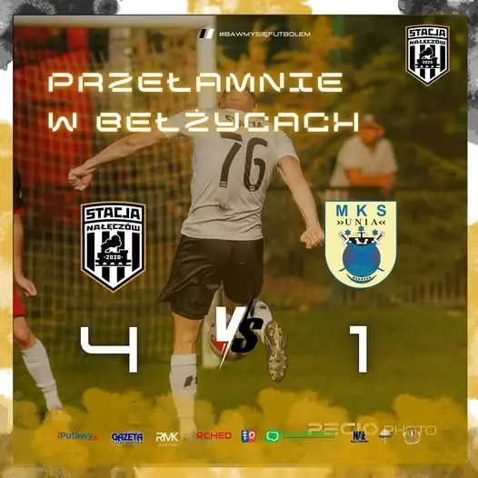Pierwsze zwycięstwo w sezonie! Stacja Nałęczów wygrywa z MKS Unia Bełżyce 4:1