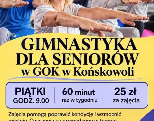 Gimnastyka dla seniorów w GOK Końskowola – zajęcia już w piątek