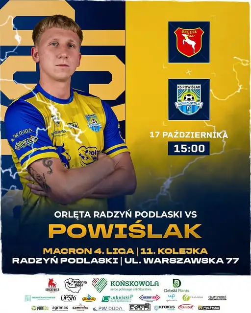 Powiślak Końskowola zagra w Radzyniu Podlaskim. Zapowiedź 11. kolejki