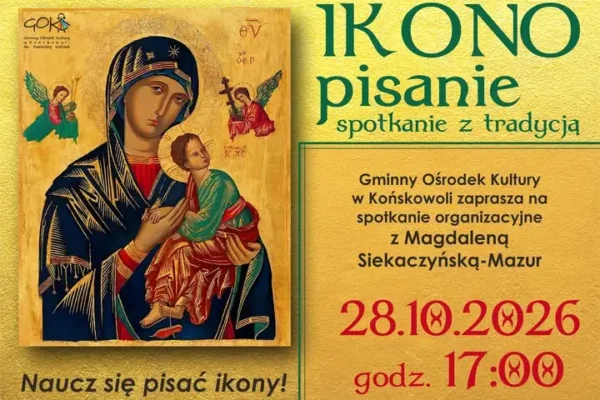 GOK zaprasza na nowe zajęcia z pisania ikon – pierwsze spotkanie 28 października