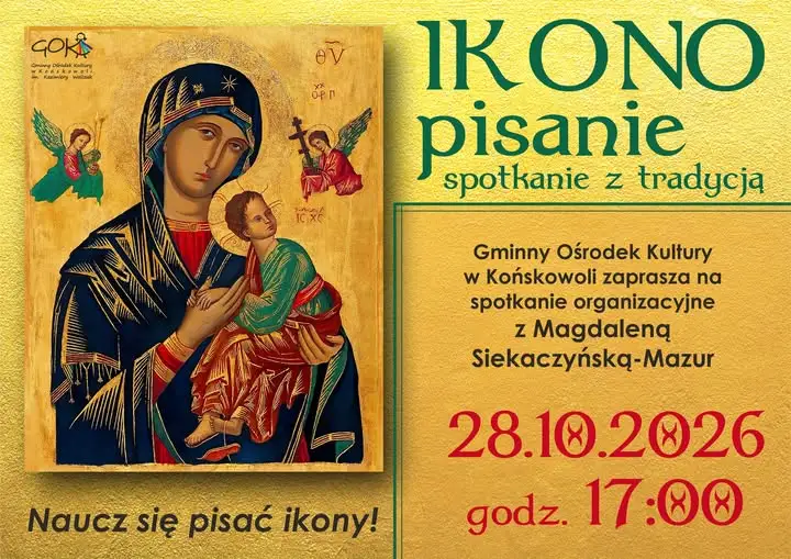 GOK zaprasza na nowe zajęcia z pisania ikon – pierwsze spotkanie 28 października