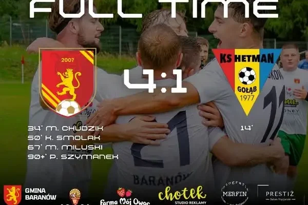 Laskowia Sobieszyn zakończyła rundę jesienną zwycięstwem 4:1 nad Hetmanem II Gołąb