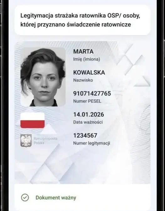 mLegitymacja OSP w województwie lubelskim — strażacy ochotnicy zyskają cyfrowy dokument