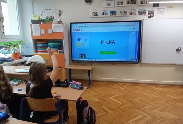 Klocki Korbo pomagają w nauce ortografii – lekcja w klasie 2a