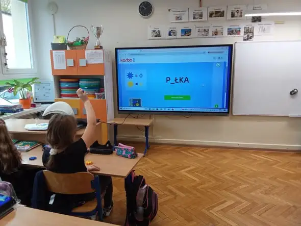 Klocki Korbo pomagają w nauce ortografii – lekcja w klasie 2a