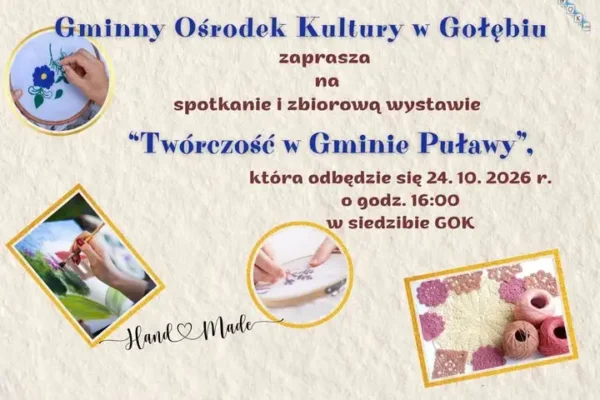 Wystawa „Twórczość w Gminie Puławy” w GOK Gołąb już 24 października
