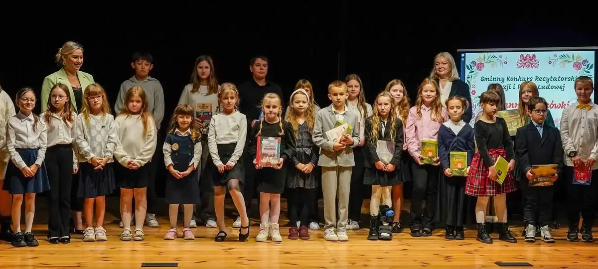 Młodzi recytatorzy z gminy Końskowola zachwycili jury XX Gminnego Konkursu Recytatorskiego