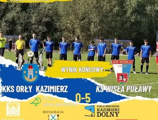 Derbowa porażka z Wisłą Puławy 0:5 – młoda drużyna zbiera doświadczenie