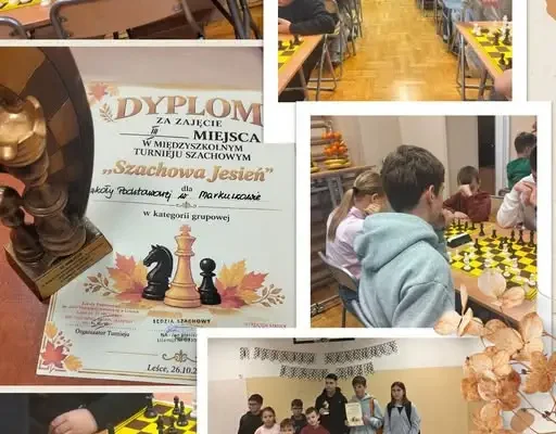Szachiści z Markuszowa na podium turnieju „Szachowa Jesień” w Leścach