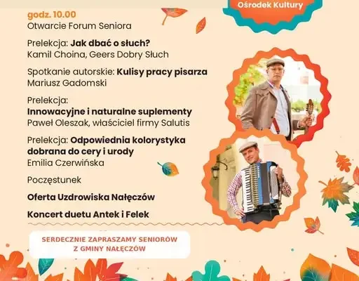 Gminny Dzień Seniora w Nałęczowie – zaproszenie na 26 października