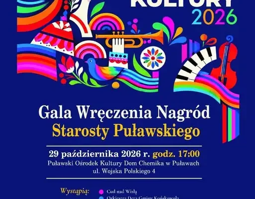 26. Powiatowy Dzień Kultury w Puławach – zaproszenie na galę