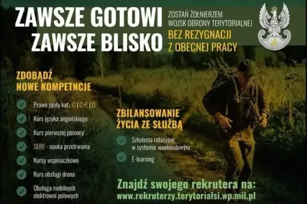 Mobilny Zespół Rekrutacyjny 22 Batalionu Lekkiej Piechoty w Dęblinie zaprasza do Wąwolnicy