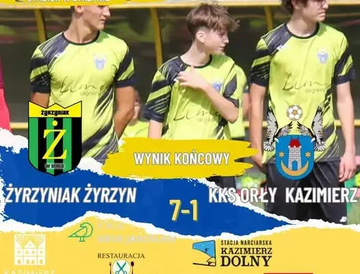 Lubelska Klasa A: Zyrzyniak Żyrzyn rozgromił Orły, 7:1
